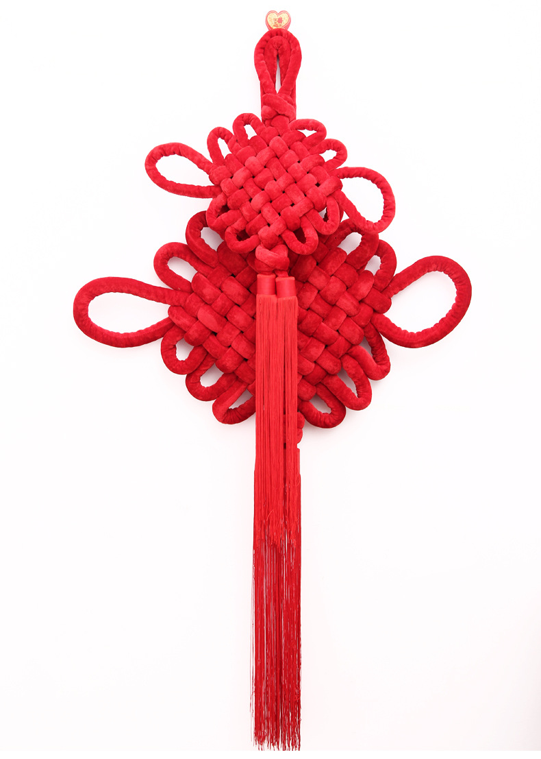 別致的中國結-植絨布