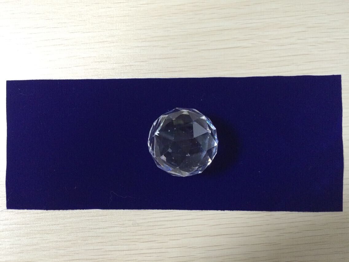 高貴優雅藍色植絨布,水晶飾品摯愛