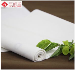 環保白色棉布底長毛植絨布