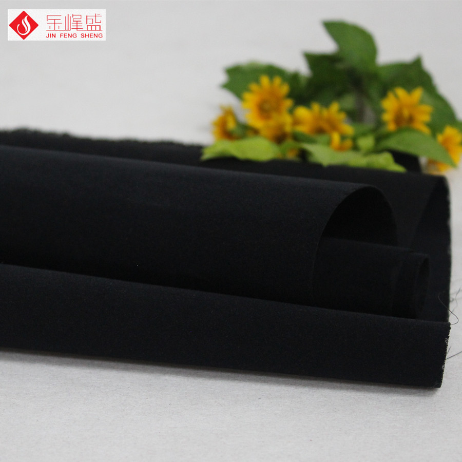 黑色綢布底短毛絨,電子輔料植絨布