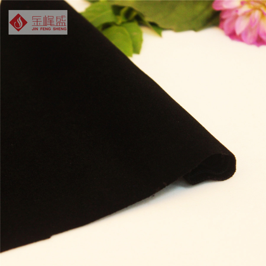 黑色針織短毛植絨布(B03.D1.0535) 黑色針織短毛植絨布(B03.D1.0535)