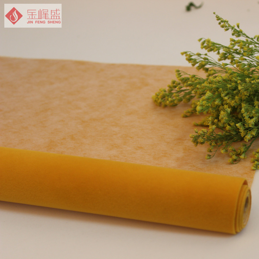 黃色水刺長毛植絨布(F01.C1.0065) 黃色水刺長毛植絨布(F01.C1.0065)