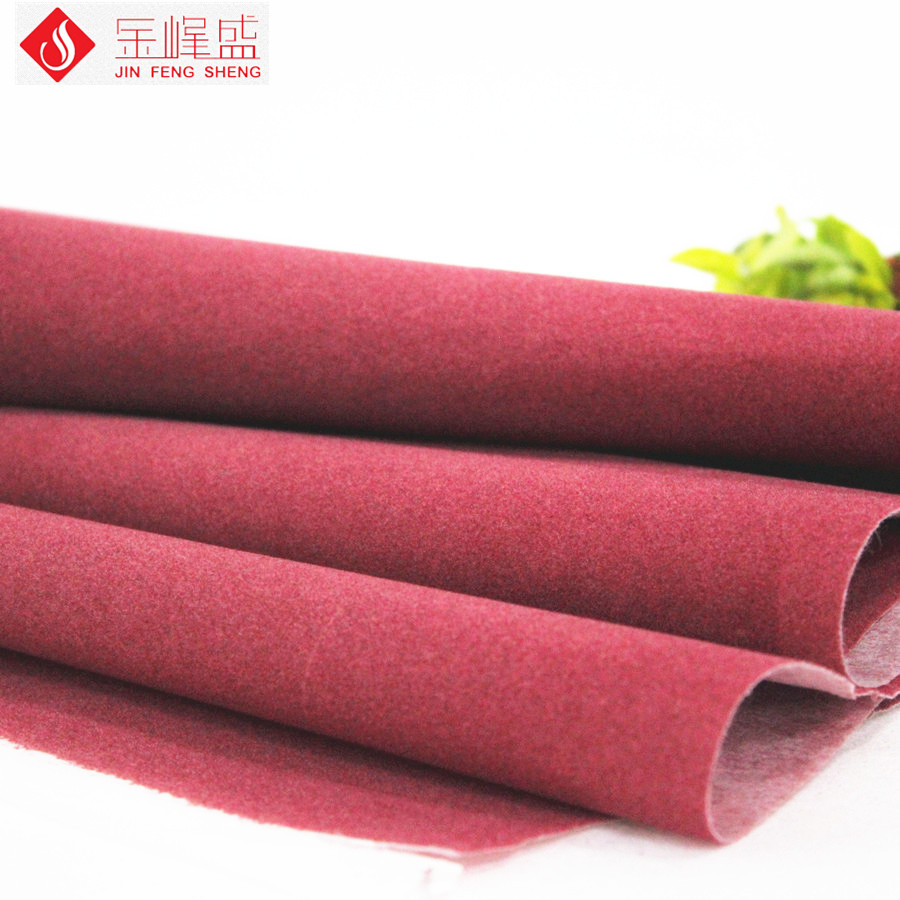 棗紅色無紡底短毛植絨布(A01.D1.0928) 棗紅色無紡底短毛植絨布(A01.D1.0928)