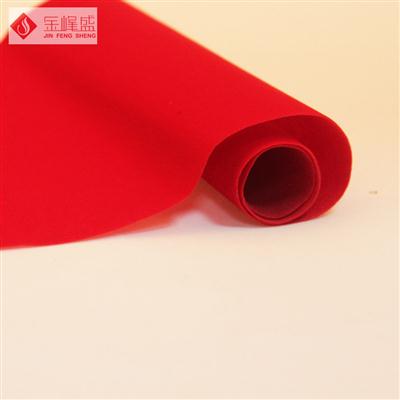 紅色無紡短毛植絨布（A0-D01538）