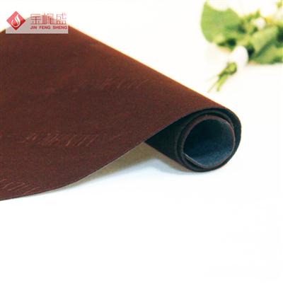 咖啡色壓花植絨布(E1-C102221) 咖啡色壓花植絨布(E1-C102221)