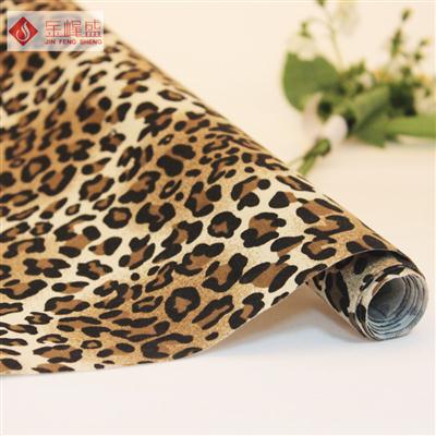 豹紋印花植絨布 豹紋印花植絨布