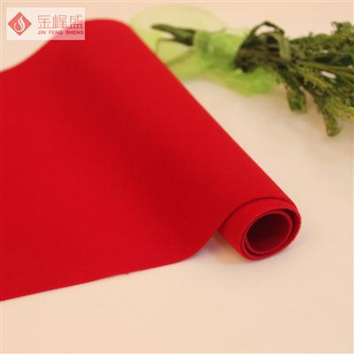 大紅色針織短毛植絨布(A03.D1.0425) 大紅色針織短毛植絨布(A03.D1.0425)