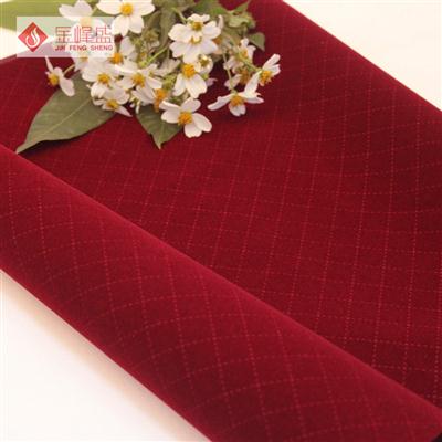 紅色壓花植絨布(A06.D3.0805) 紅色壓花植絨布(A06.D3.0805)