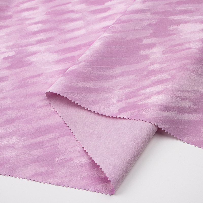 粉紅色水刺底揉紋背膠植絨布(A01.L2.1038) 粉紅色水刺底揉紋背膠植絨布(A01.L2.1038)